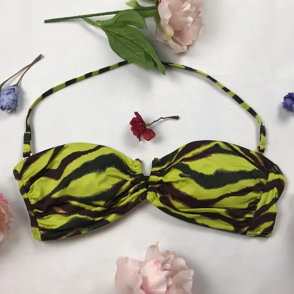 EUC Victoria’s Secret bright green bikini top